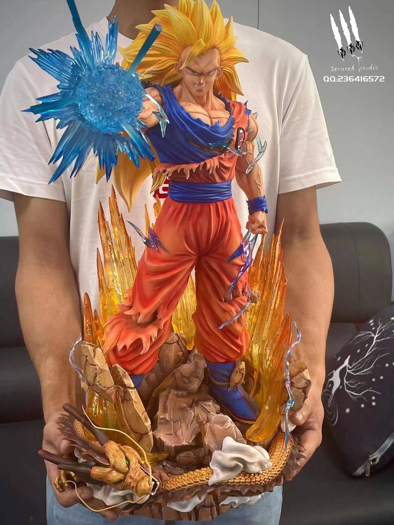 Scratch Studio Dragon Ball Z SSJ3 Goku | Mirai Collectibles