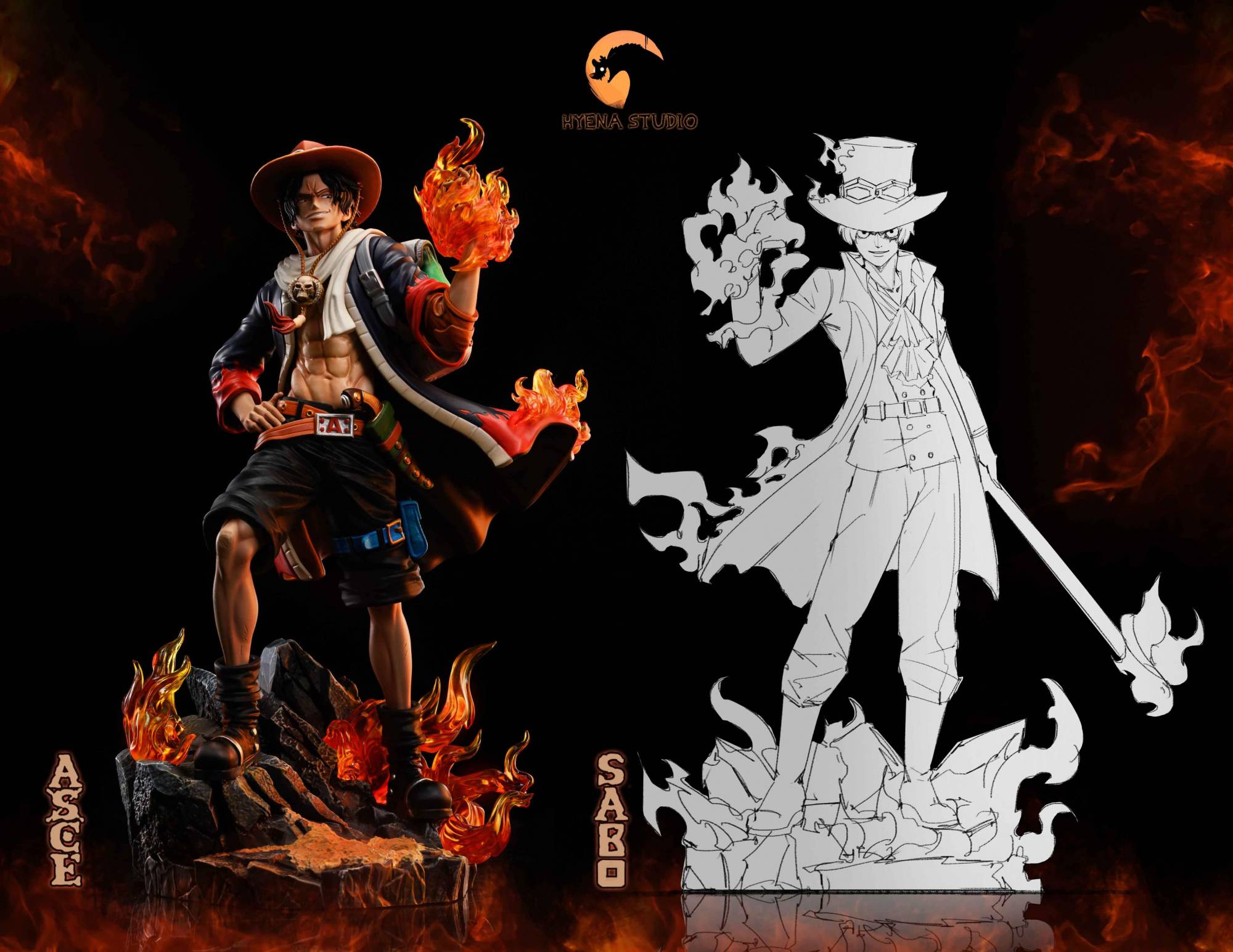 Hyena Studio One Piece Ace | Mirai Collectibles