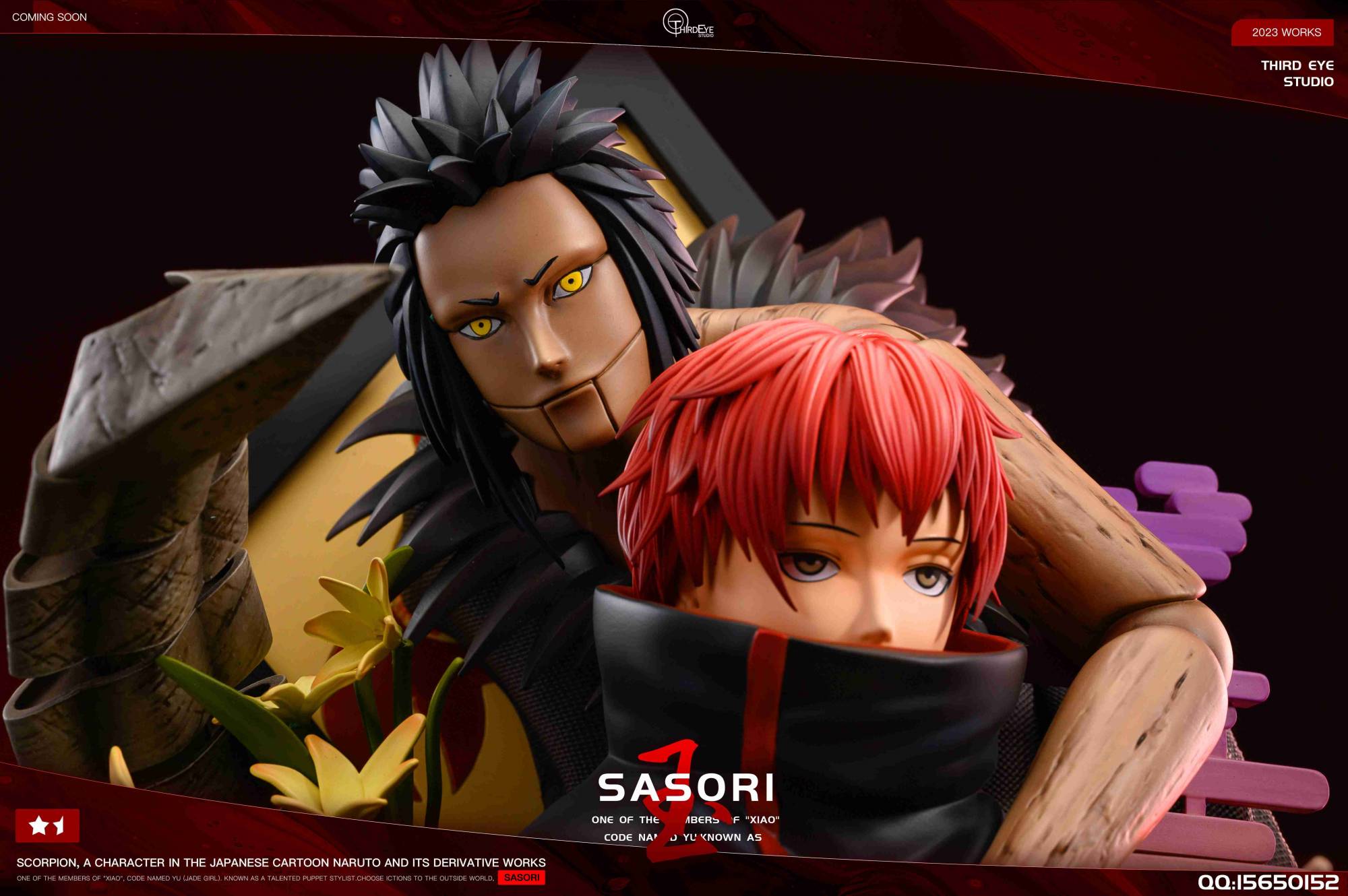 Thirdeye Studio Naruto Shippuden Sasori 1/3 Scale Bust | Mirai