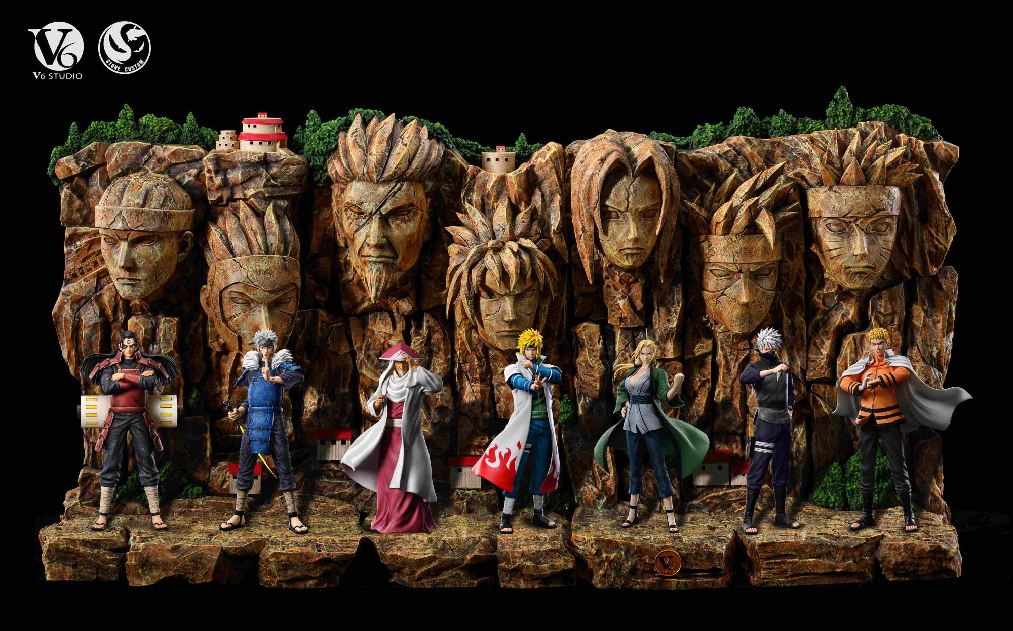 V6 Studio Hokages Wall Diorama | Mirai Collectibles