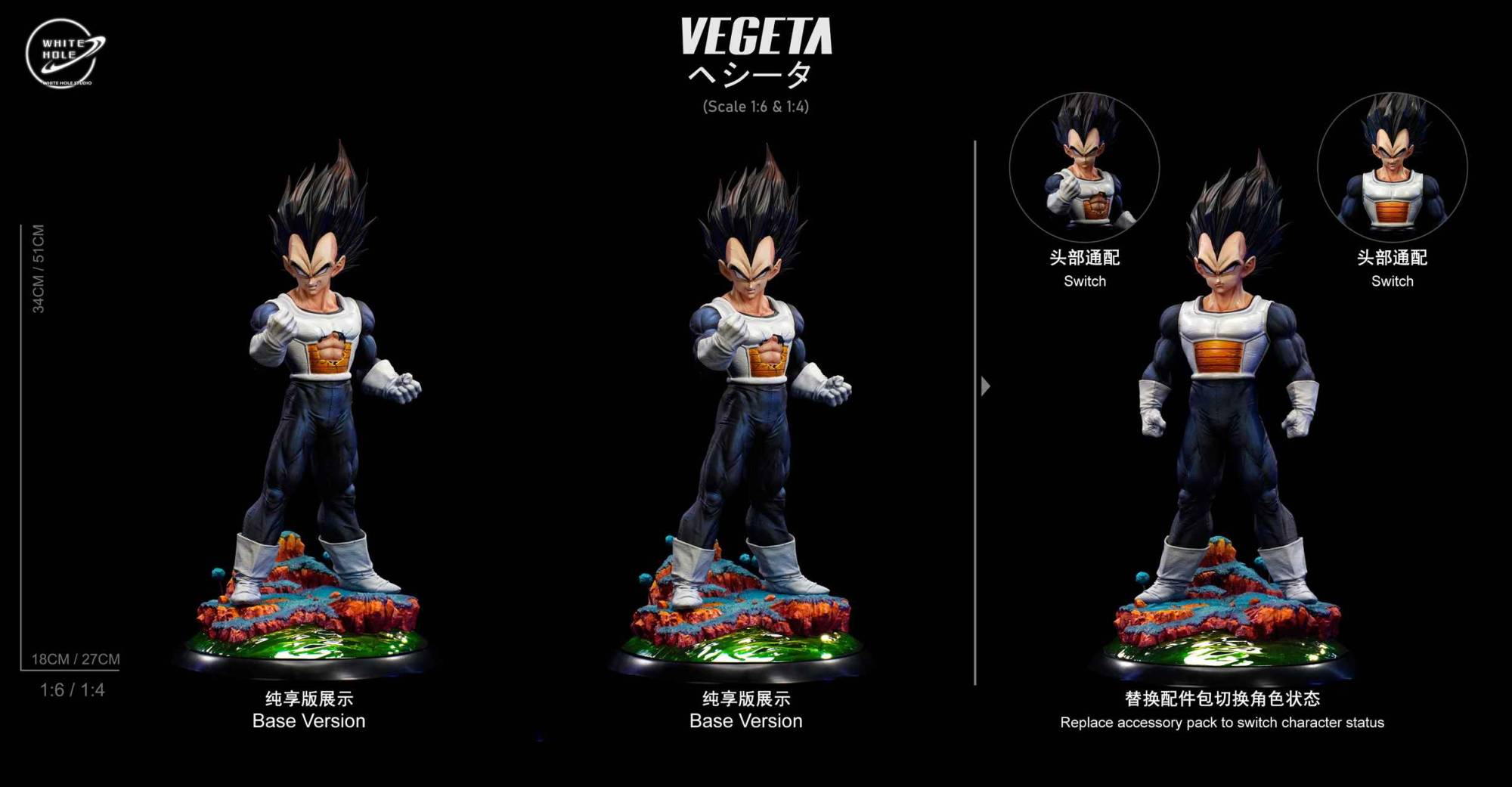 White Hole Studio Dragon Ball Z Vegeta Basic Armor | Mirai