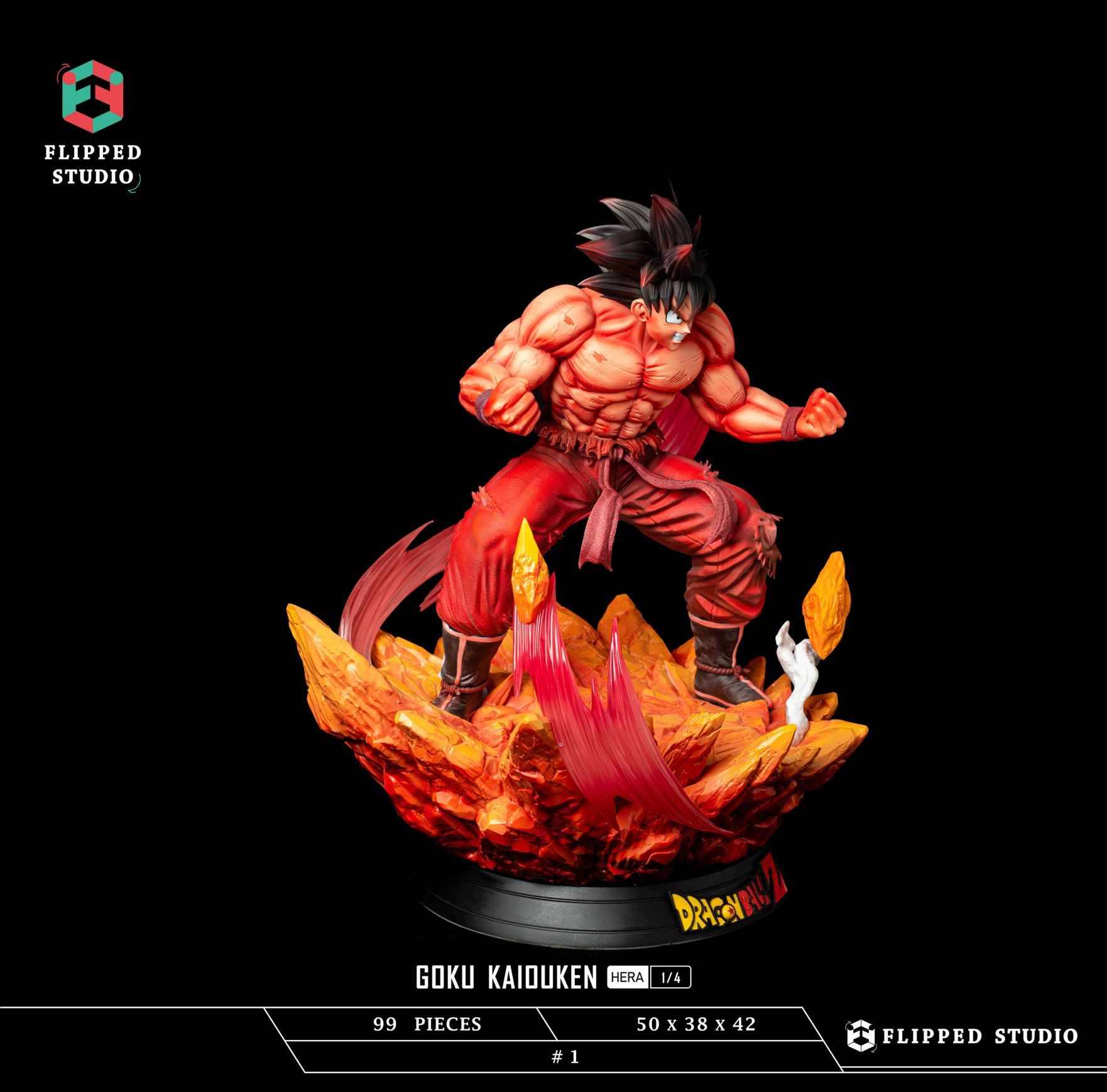 Flipped Studio Dragon Ball Z Goku Kaioken | Mirai Collectibles