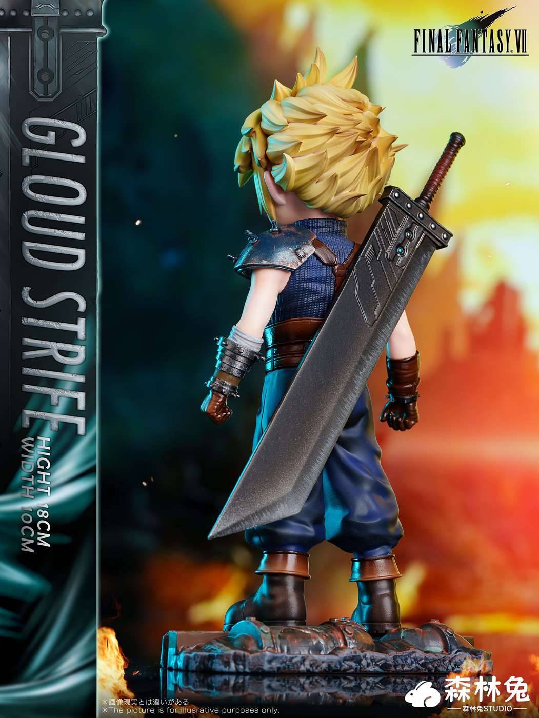 SooyaStudio Rabbit Cloud Mori フィギュア Forest Rabbit Studio - Cloud Strife | Mirai Collectibles