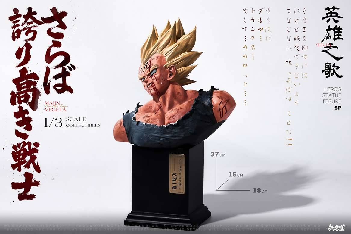 Notricks Studio - Majin Vegeta 1/3 Bust Scale | Mirai Collectibles