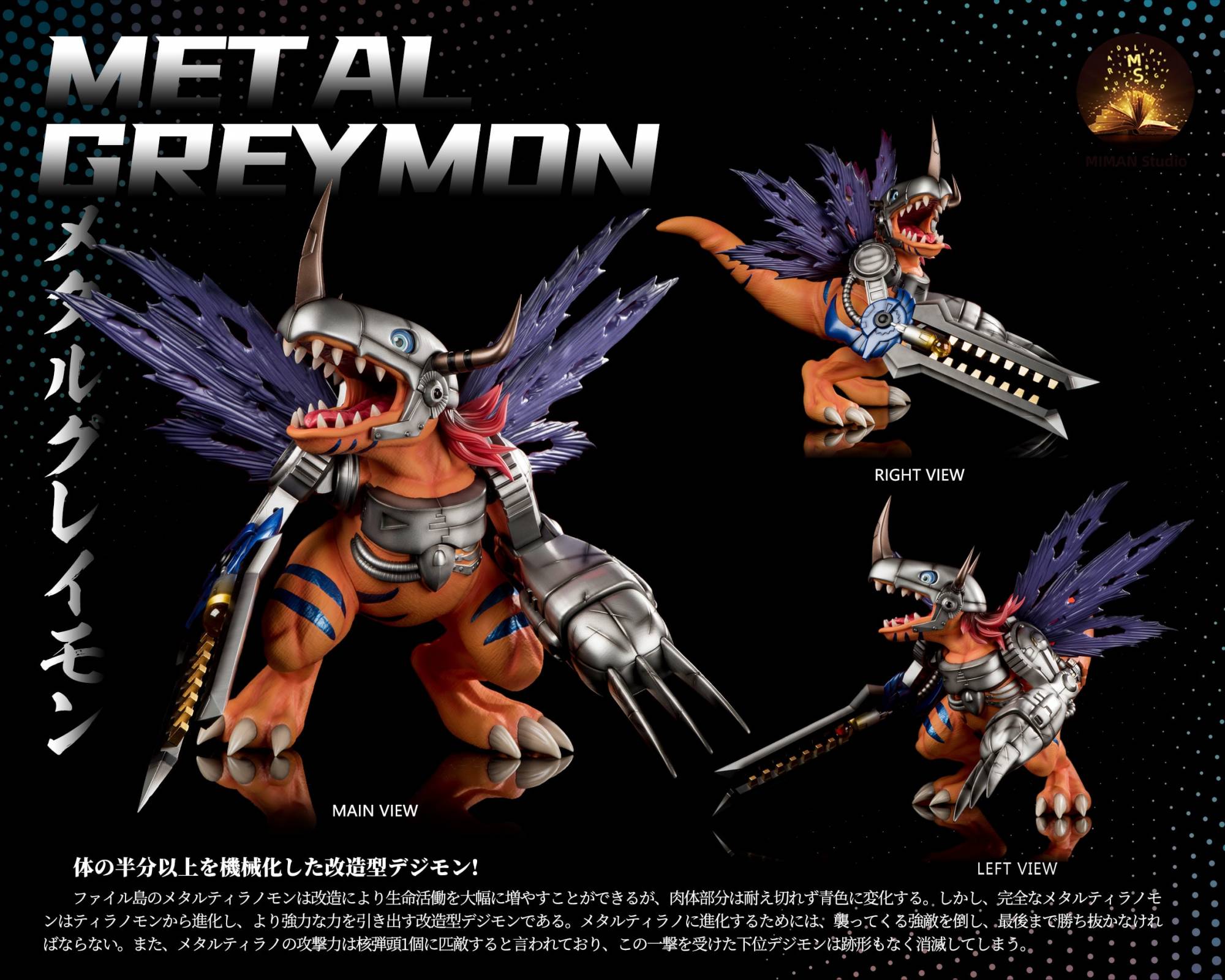 Miman Studio Digimon Adventure Metalgreymon | Mirai Collectibles