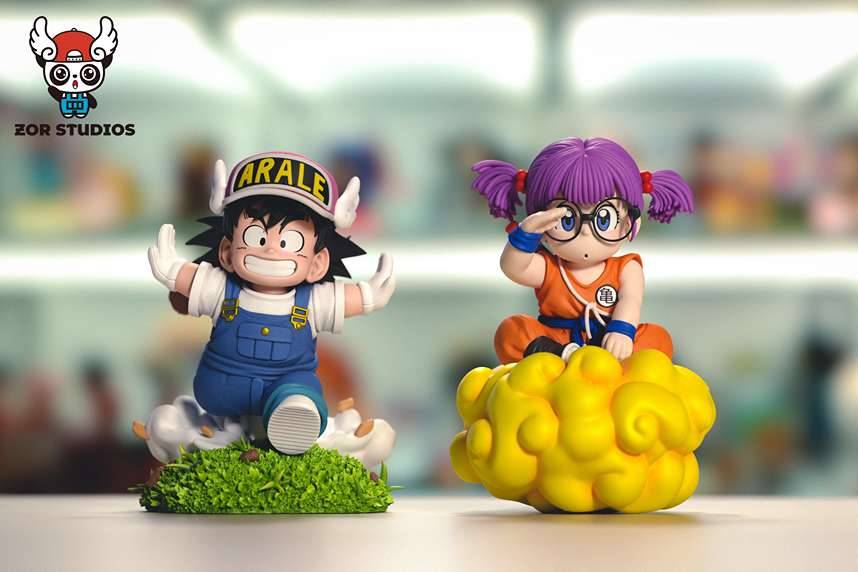ZOR Studio - Arale Riding Flying Nimbus x Running Goku | Mirai