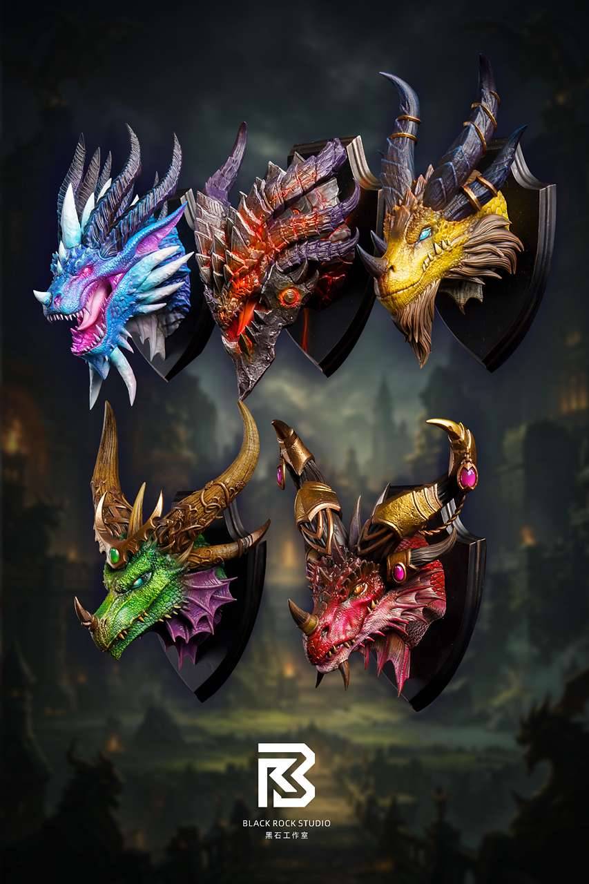 未開封 Dragon of Illumination ディスプレイセット BRS Studio - Five Dragon Aspects Fridge Magnet | Mirai Collectibles