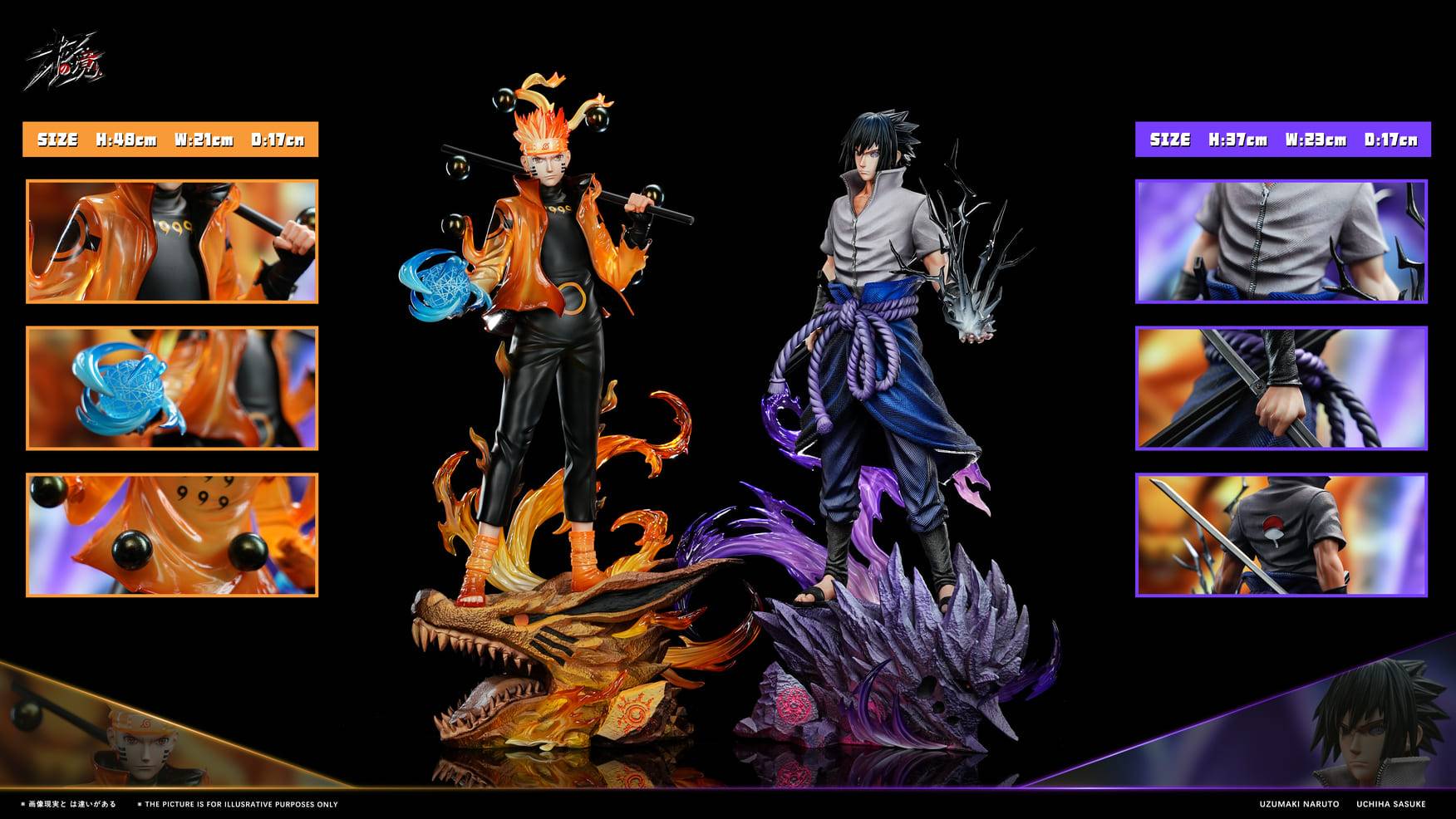 Ji Zhi Jing Studio - Six Paths Sage Mode Naruto x Six Paths Sasuke